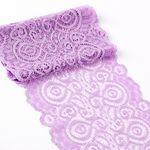 Кружево бельевое эластичное 180 мм / 3 м, TBY.L1351, цв.L1566 лаванда, Kruzhevo
