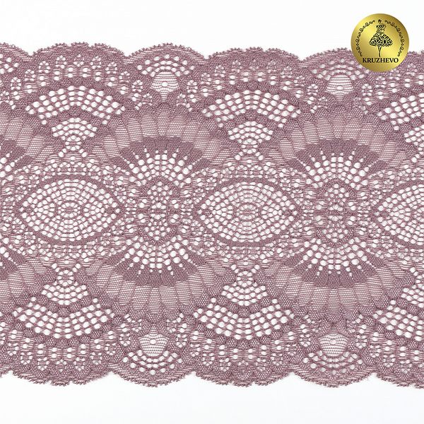Кружево бельевое эластичное 195 мм / 3 м, TBY.30239, цв.620 морской туман, Kruzhevo