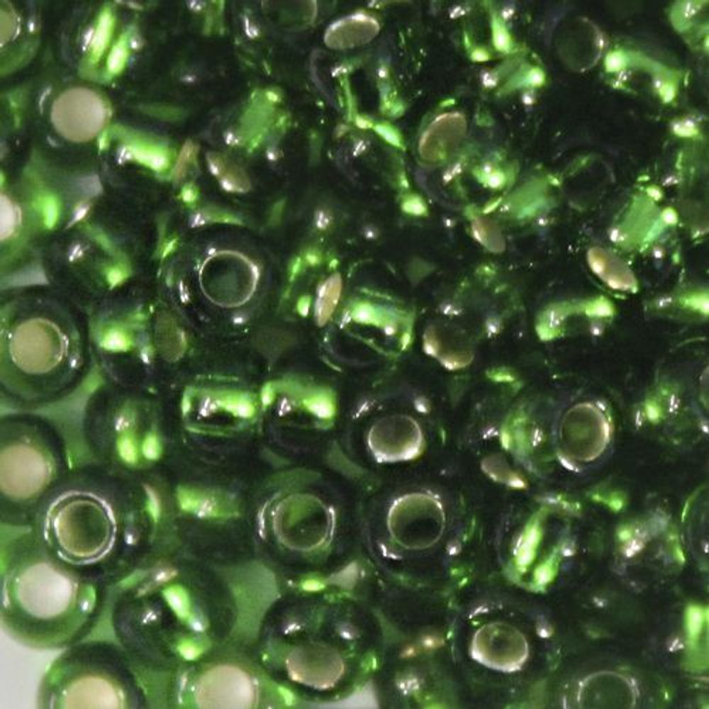 Бисер Preciosa прозрачный с серебр.центром 10/0 (2.3 мм), 1х50г, цв. 57120