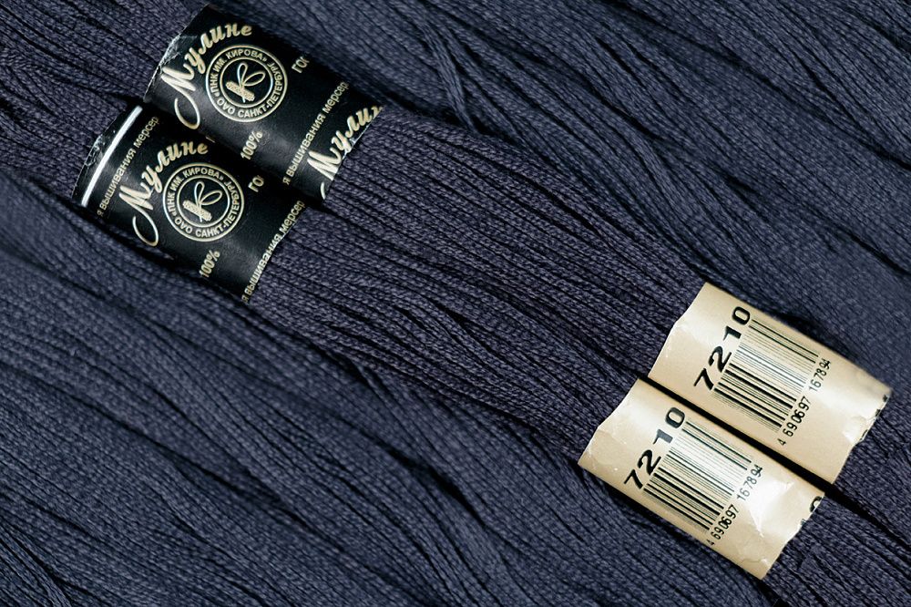 Мулине ПНК им.Кирова цв.1904 бл.фиолетовый, 12 мотков по 10 метров