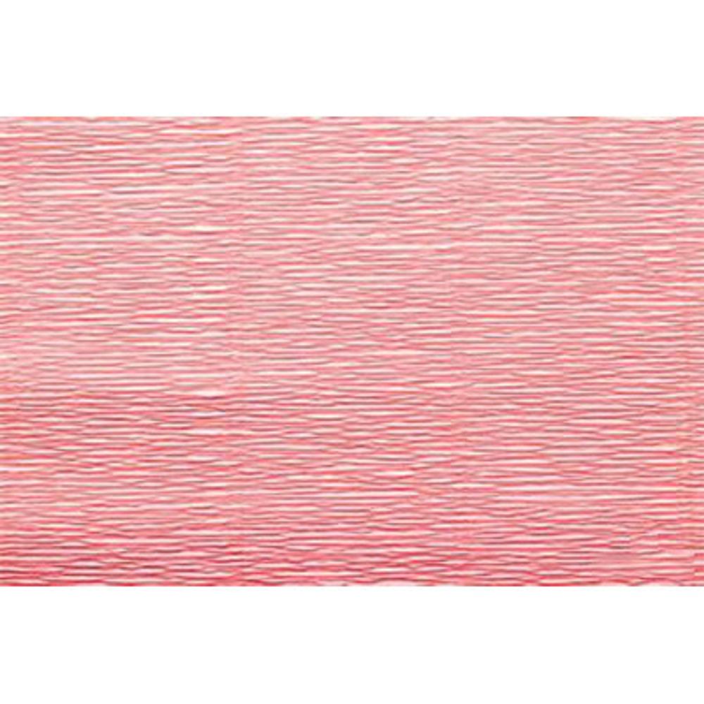 Бумага гофрированная (креповая) 180 г/м², 50 см / 2.5 метра, 601 розовый Фламинго, Blumentag GOF-180