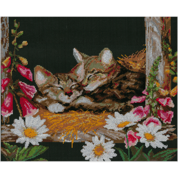 Набор для вышивания нитками Нитекс, Идиллия 40х35 см