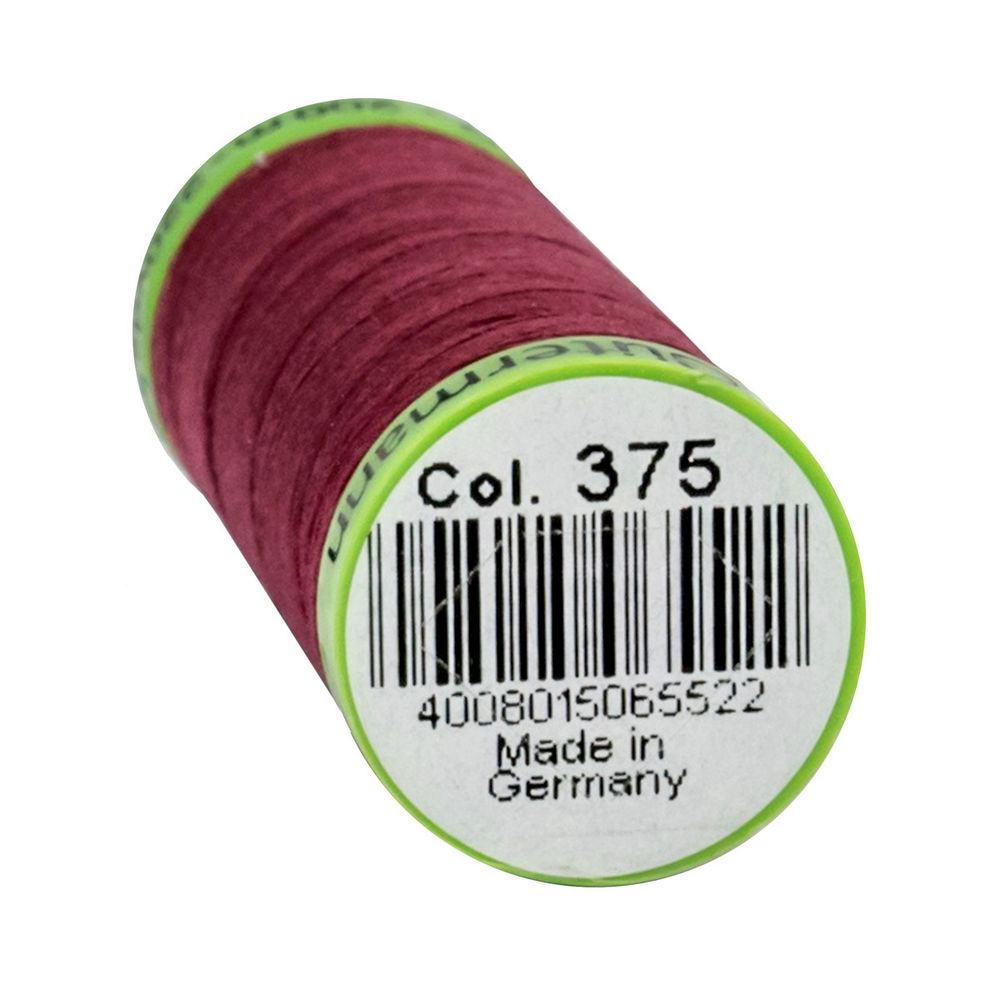 Нитки для тонких тканей Gutermann Extra Fine 150, 200м, 375 красная слива, 5 катушек