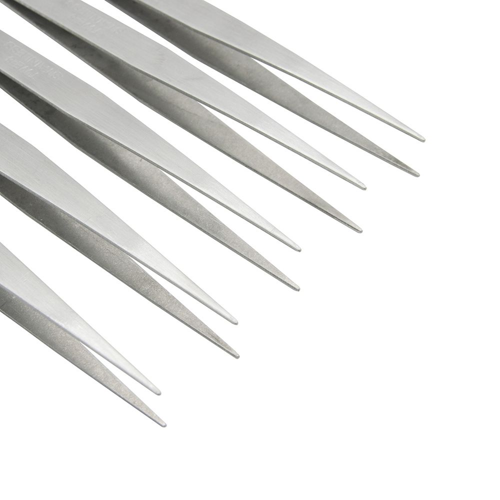 Пинцет прямой TZ-02 К, 5 шт