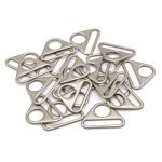 Рамка треугольная литая металл 38 мм, 20 шт, матовый никель, ZH-65