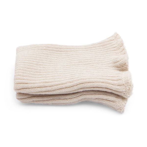 Манжеты трикотажные 7.0х9.5 см, 1 пара, средней плотности 14 кл, 2х2, В-10 кокосовое молоко, молочный
