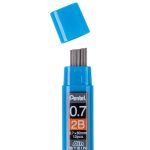 Грифели для карандашей автоматических Pentel Ain Stein 0.7 мм, 12 шт, в тубе, C277S-2B 2B