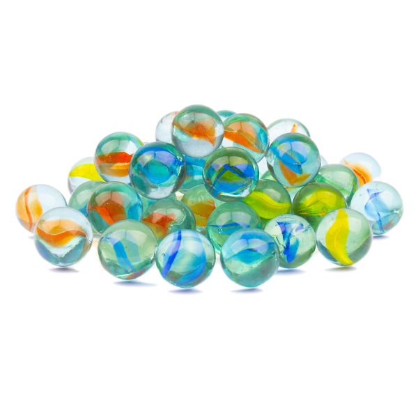 Шарики стеклянные 16 мм, 6х340 г, №02 ассорти, Blumentag GLM-08/16