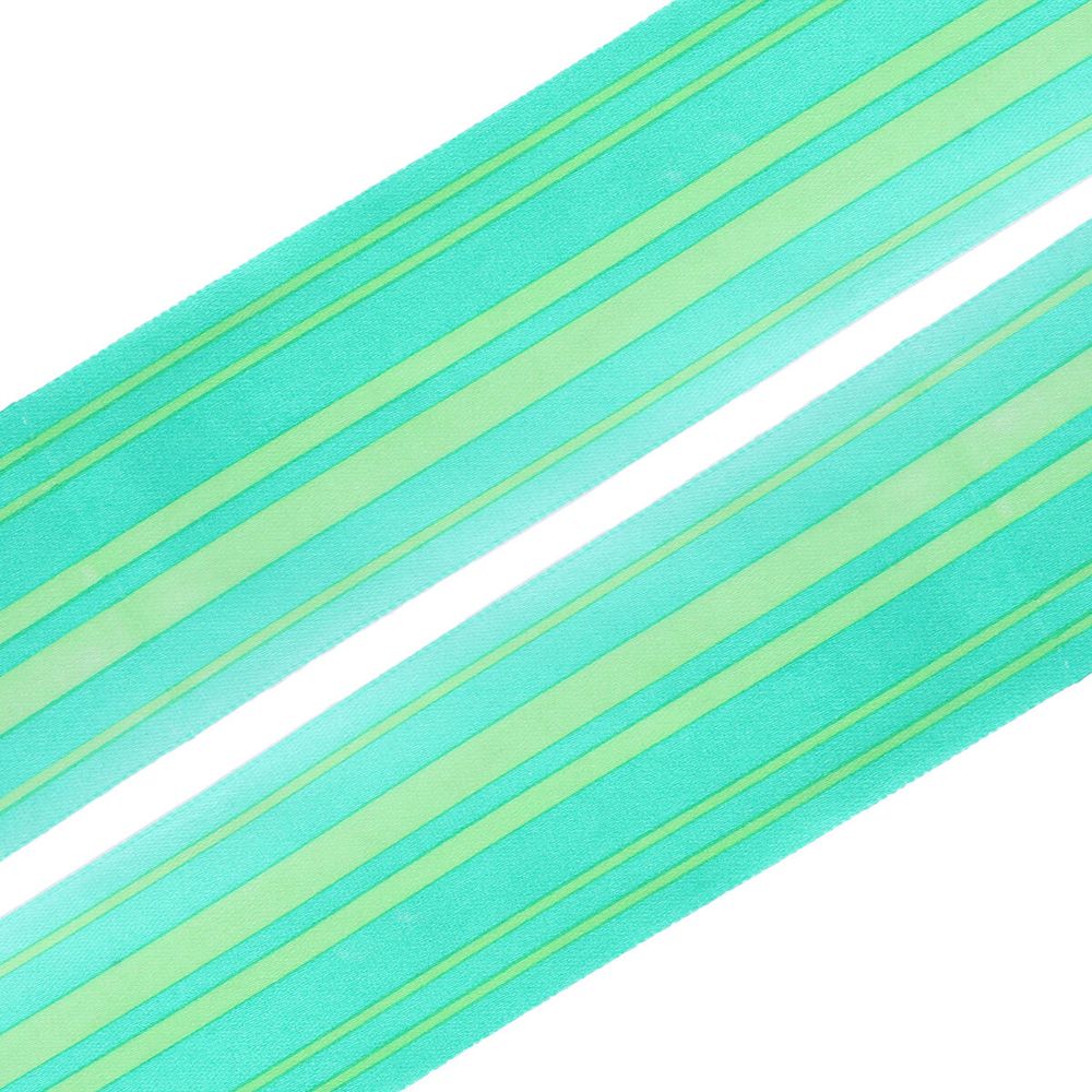 Лента атласная с рисунком 45.0 мм, Горизонталь, 3м (зеленый)