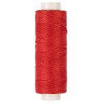Нитки для кожи вощёные (полиэстер) 0.45х, 40 м, 1 катушка, 005 красный, LC-005 Промысел