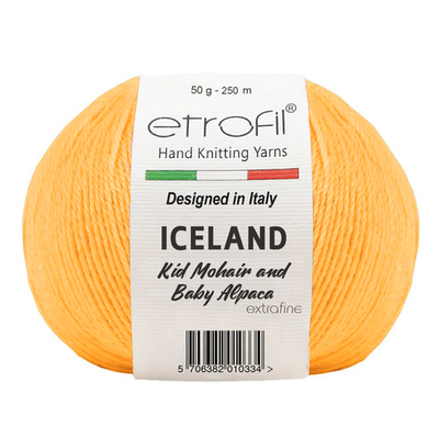 Пряжа Etrofil (Этрофил) Iceland / уп.10 мот. по 50 г, 250м 70420 горчичный