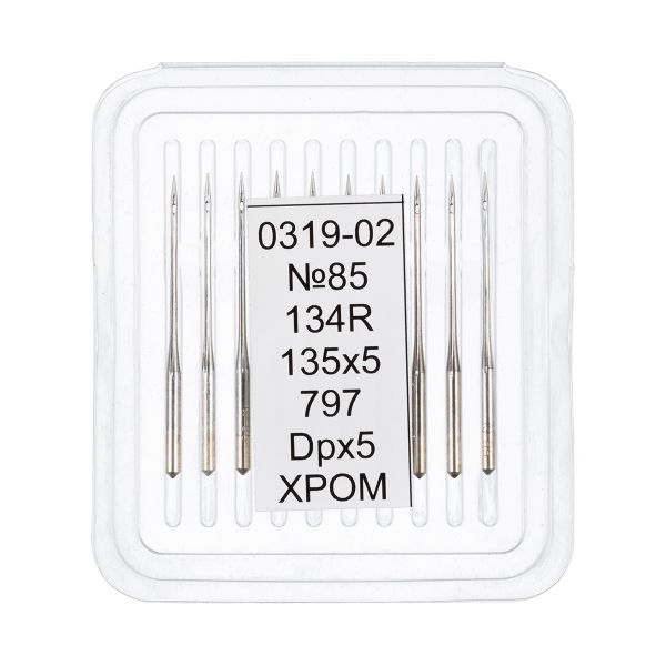 Иглы для промышленных швейных машин Арти 319-02 (№65-85), 10 шт, №85