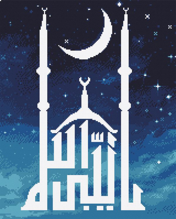 Алмазная (кристальная) мозаика Фрея, О, Посланник Аллаха, 40х50 см