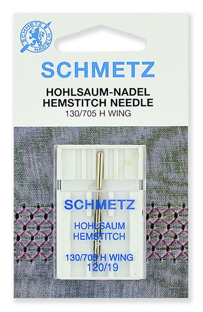 Иглы для швейных машин для мережки Schmetz 130/705H №120, уп. 1 игла