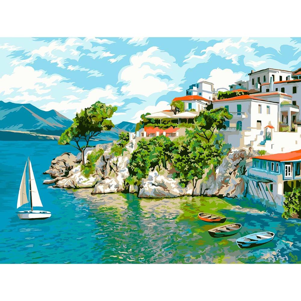 Картина по номерам Русская живопись, Остров Скиатос 40х50см