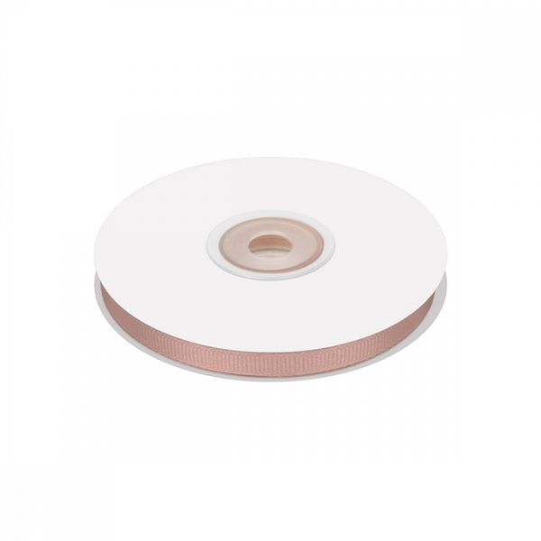 Лента репсовая (в рубчик) 6.0 мм цв. 813 пудровый уп.22.86м (±1м)