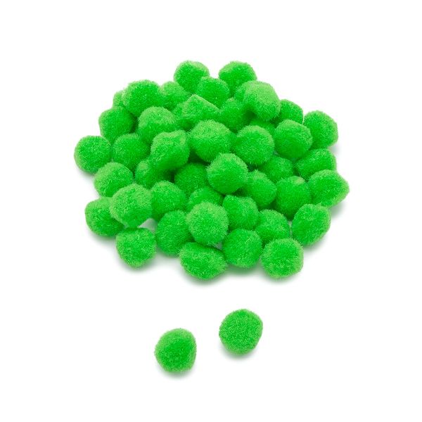 Помпоны декоративные 15мм, 50 шт, Astra&Craft (PA-008 зеленый)