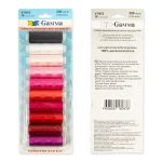 Нитки вышивальные Gamma ассорти V150/2, 10х200 ярдов, 183 м, Набор 1
