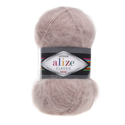 Пряжа Alize (Ализе) Mohair Classic New / уп.5 мот. по 100 г, 200м, 541 норка A