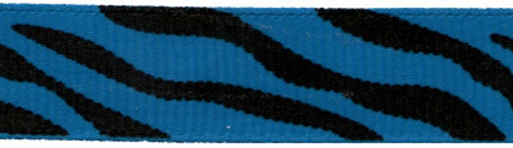 Лента репсовая (в рубчик) с рисунком 12.0 мм / 22.5±1 метров, 126/L1 голубой/полосы, Gamma GRC-12