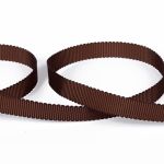Лента репсовая (в рубчик) с зубчатым краем 10.0 мм, 25±1 метров, 850 коричневый, Gamma PTGR-10