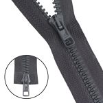 Молния трактор Arta Т6 (6 мм) 2 зам., разъем., 75 см, цв. 123 графит, уп.5 шт