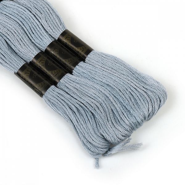 Мулине Ideal, цв.968 серый, 24 мотка по 8 метров