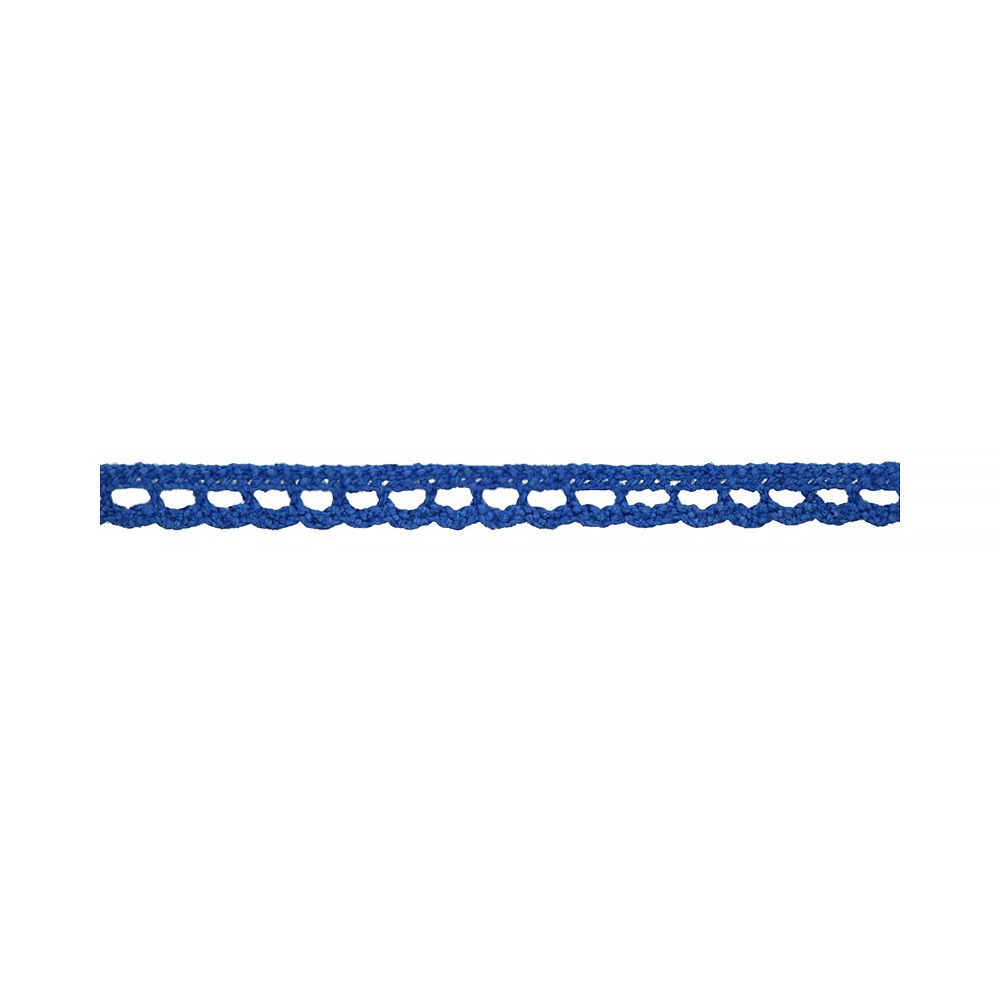 Кружево вязаное (тесьма) 06 мм, 5 шт по 3 м, 040 синий, HVK-21 Gamma