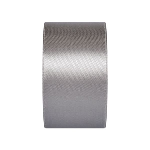 Лента атласная 1-сторонняя 50.0 мм / 33±2 метра, №059 серый, в термоплёнке, Gamma