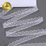 Кружево отделочное в стиле "трикотаж" 12 мм 150-2 цв.211 желтый, уп.27,4м