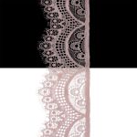 Кружево эластичное (стрейч) 60 мм / 3 метра, C344 пудровый
