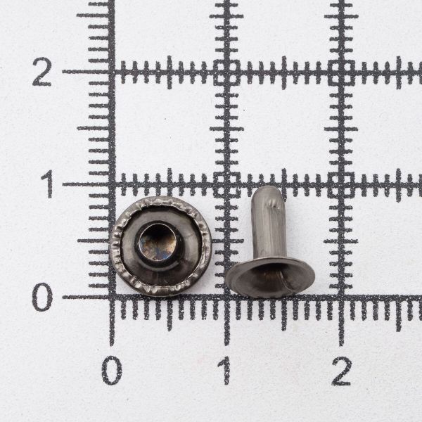 Хольнитены ⌀9 мм, h=9 мм, сталь, New Star №33.5, цв.чер.никель, ≈100 шт