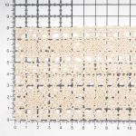 Кружево вязаное (тесьма) хлопковое 77 мм / 25 метров, двухстор. (02 бежевый)