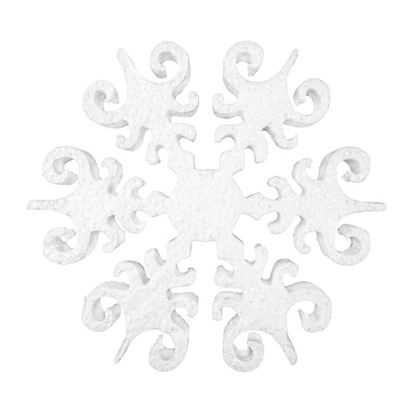 Заготовка из пенопласта Снежинка Северное сияние ⌀15 см, 2 см, 1 шт, Love2art DPZ-S