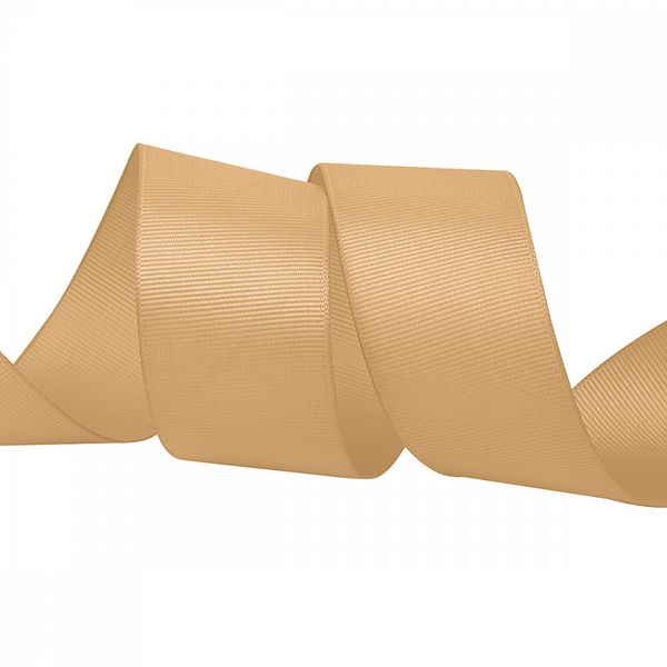 Лента репсовая (в рубчик) 38.0 мм, цв. 826 песочный For Hobby, уп. 22.86м (±1м)