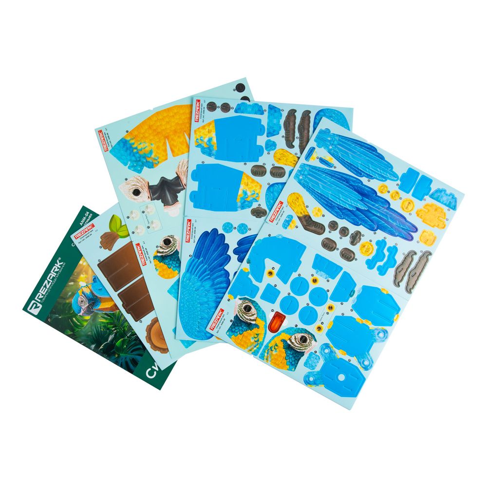 Пазл Серия Животные 94 элемента, Синегорлый ара, Rezark, ANM-04