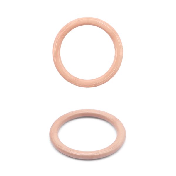 Кольца для бюстгальтера металл ⌀9.5 мм, 20 шт, C344 пудровый, ГВ800