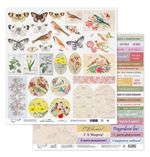 Бумага для скрапбукинга 190 г/м², 30.5х30.5 см, 10 шт, Старый сад 7 лист для вырезания, Mr.Painter PSR 210802