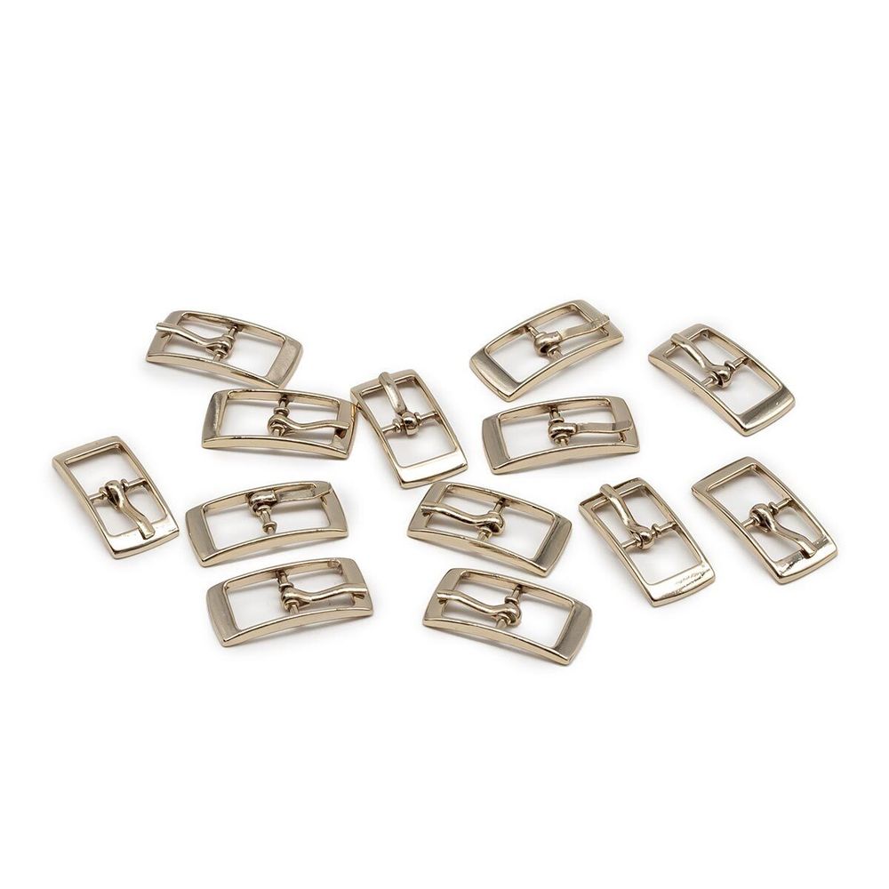 Пряжка ременная металл 10 мм (внешн. 12х26 мм), золото, 20 шт, BIG