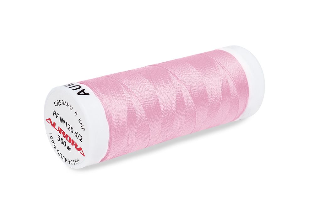 Нитки для креативных работ Aurora №120, 300 м, цв. PF102, 5 катушек