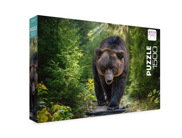 Пазл 1500 элементов, Медведь гризли на охоте, PZL-1500/27, Фрея
