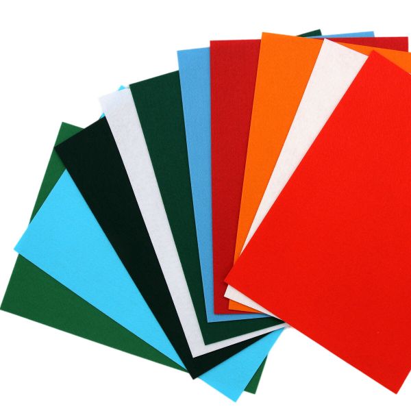 Набор декоративного фетра 1,2мм 22х30см 10 шт (24), FSR1.2