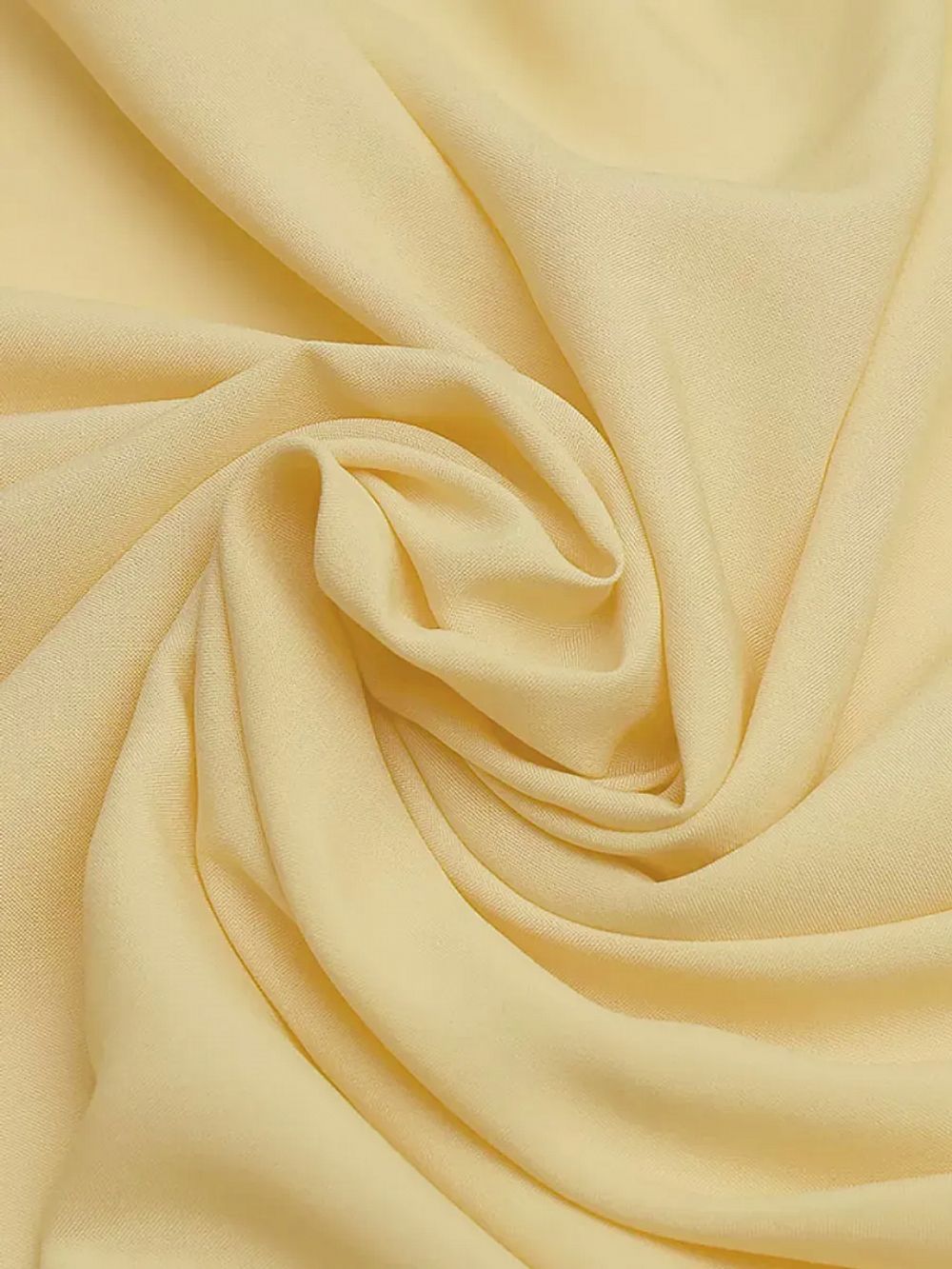 Штапель 110 г/м², 145 см / 2 метра, TBY-Vi-30-39.2, цв.39 св.желтый