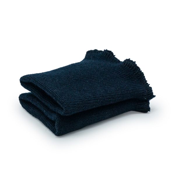 Манжеты трикотажные 8.5х9.5 см, 1 пара, плотные зимние 10 кл, 1х1, 078 синий