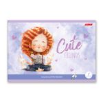 Альбом для рисования 100 г/м², A4 29х20.5 см, 8 л. на скобе, 20 шт, Милые друзья 000684, Светоч 8АЛСК4_1_3_9