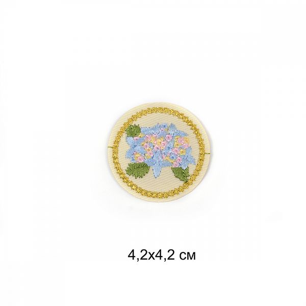 Термоаппликация Цветы 4,2х4,2см, 10 шт