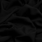 Штапель 110 г/м², 145 см / 2 метра, TBY-Vi-30-12.2, цв.12 черный