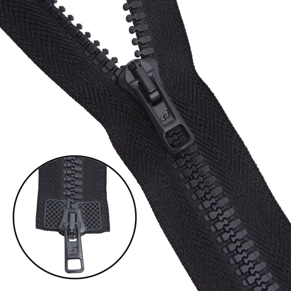 Молния трактор Arta Т6 (6 мм) 2 зам., разъем., 75 см, цв. 102 т.серый, уп.5 шт