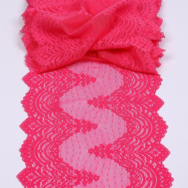 Кружево бельевое эластичное 230 мм / 3 м, 8036 цв.F144 розовый, Kruzhevo