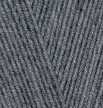 Пряжа Alize (Ализе) Lana Gold 800 / уп.5 мот. по 100 г, 800м, 182 средне-серый меланж